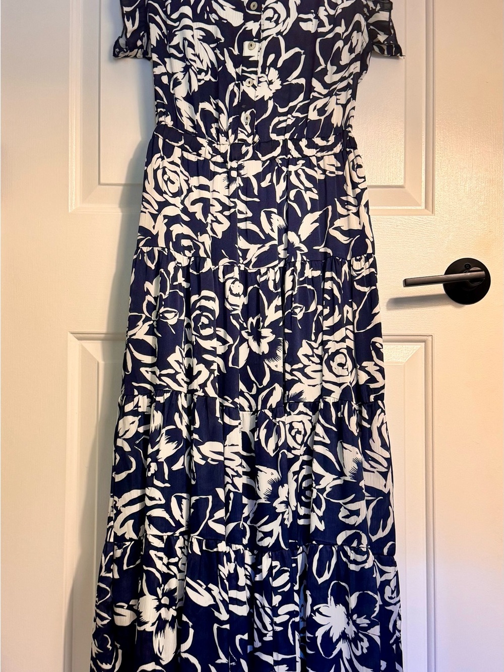 Pinch Navy and White Floral Maxi Dress